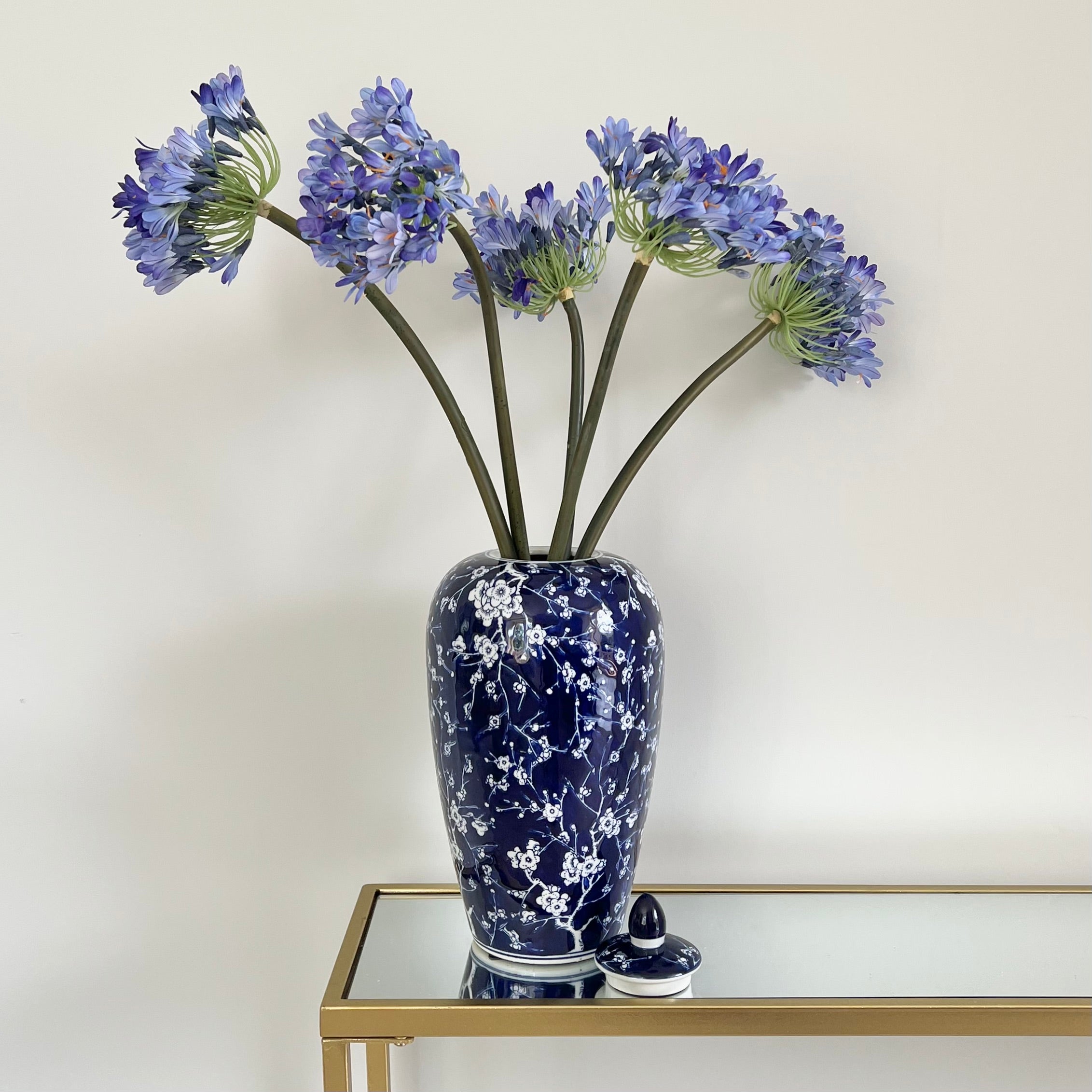 Wholesale Artificial Flowers High Quality Faux Silk Flowers for Wholesale and Trade Artificial Blue Purple Agapanthus in bulk