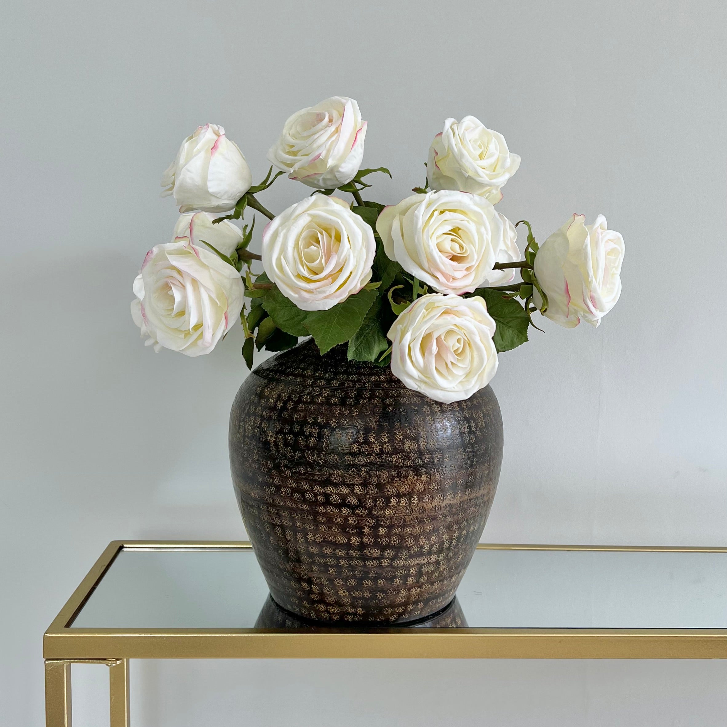 Wholesale Artificial Flowers High Quality Faux Silk Flowers for Wholesale and Trade Artificial White Large Rose in bulk