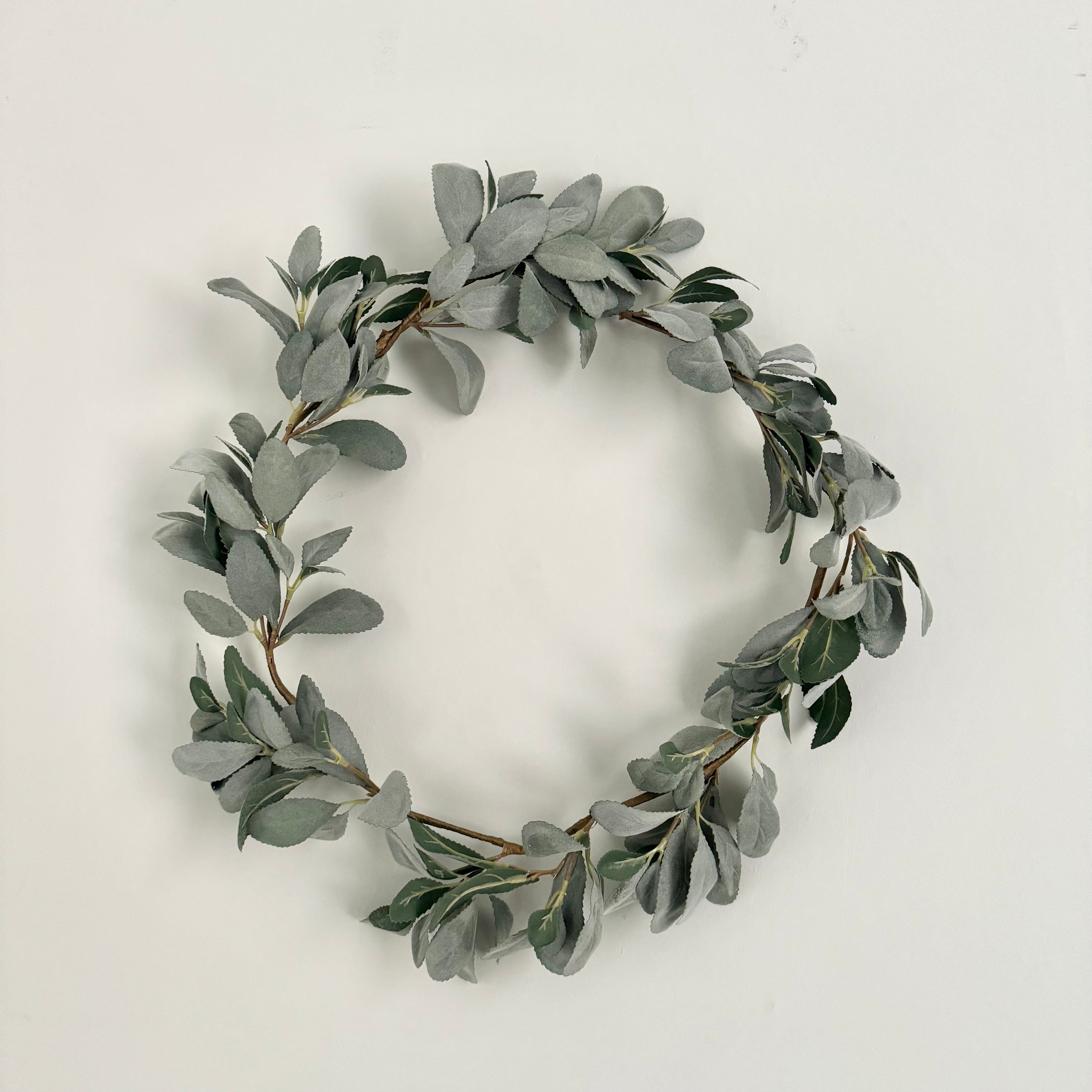 Luxury Lifelike Realistic Artificial Fabric Faux Silk Luxury Green Lambs Leaf Garland ABX0708GR Artificial Flower Arrangement with Faux Foliage Buy Online from The Faux Flower Company Trade Wholesale