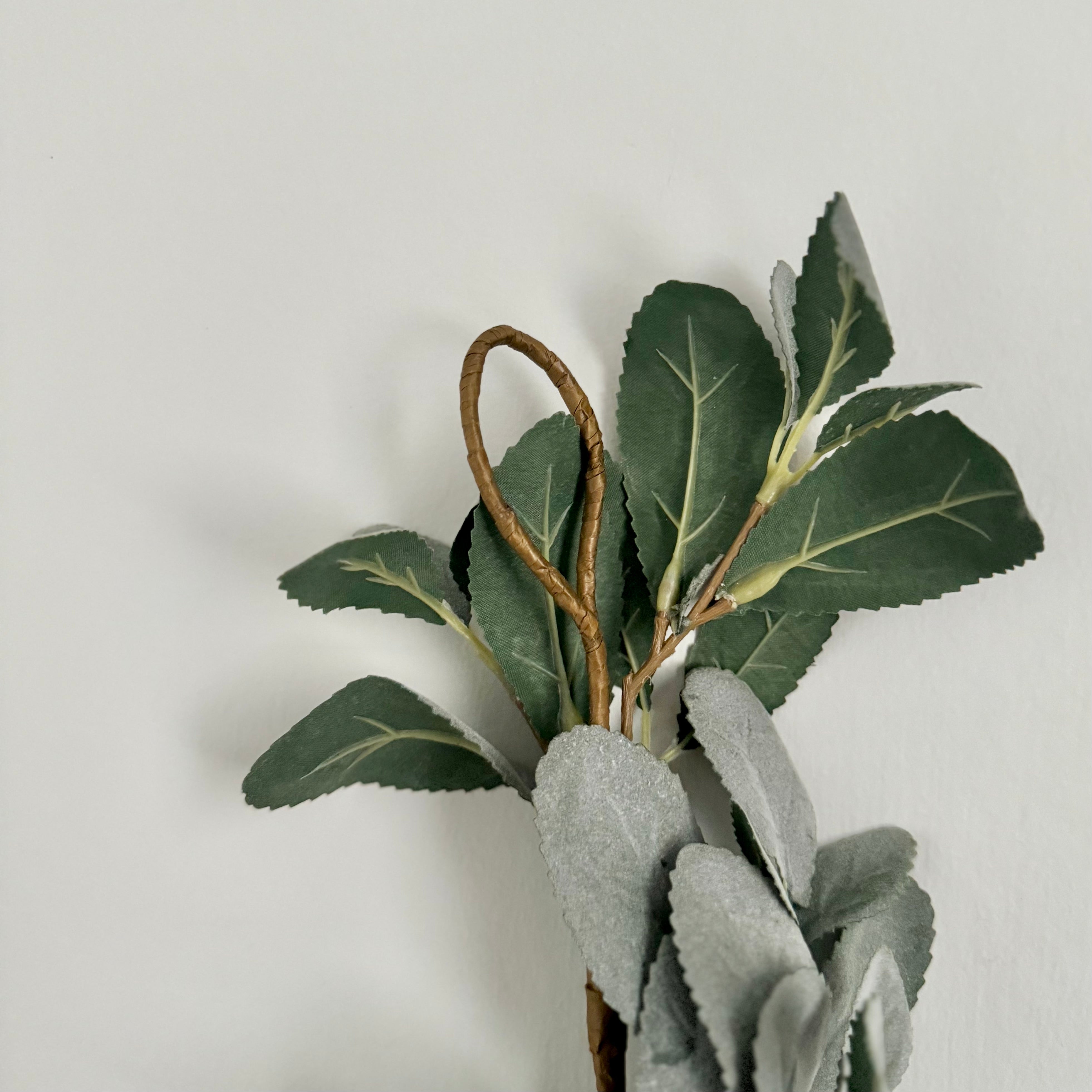 Luxury Lifelike Realistic Artificial Fabric Faux Silk Luxury Green Lambs Leaf Garland ABX0708GR Artificial Flower Arrangement with Faux Foliage Buy Online from The Faux Flower Company Trade Wholesale