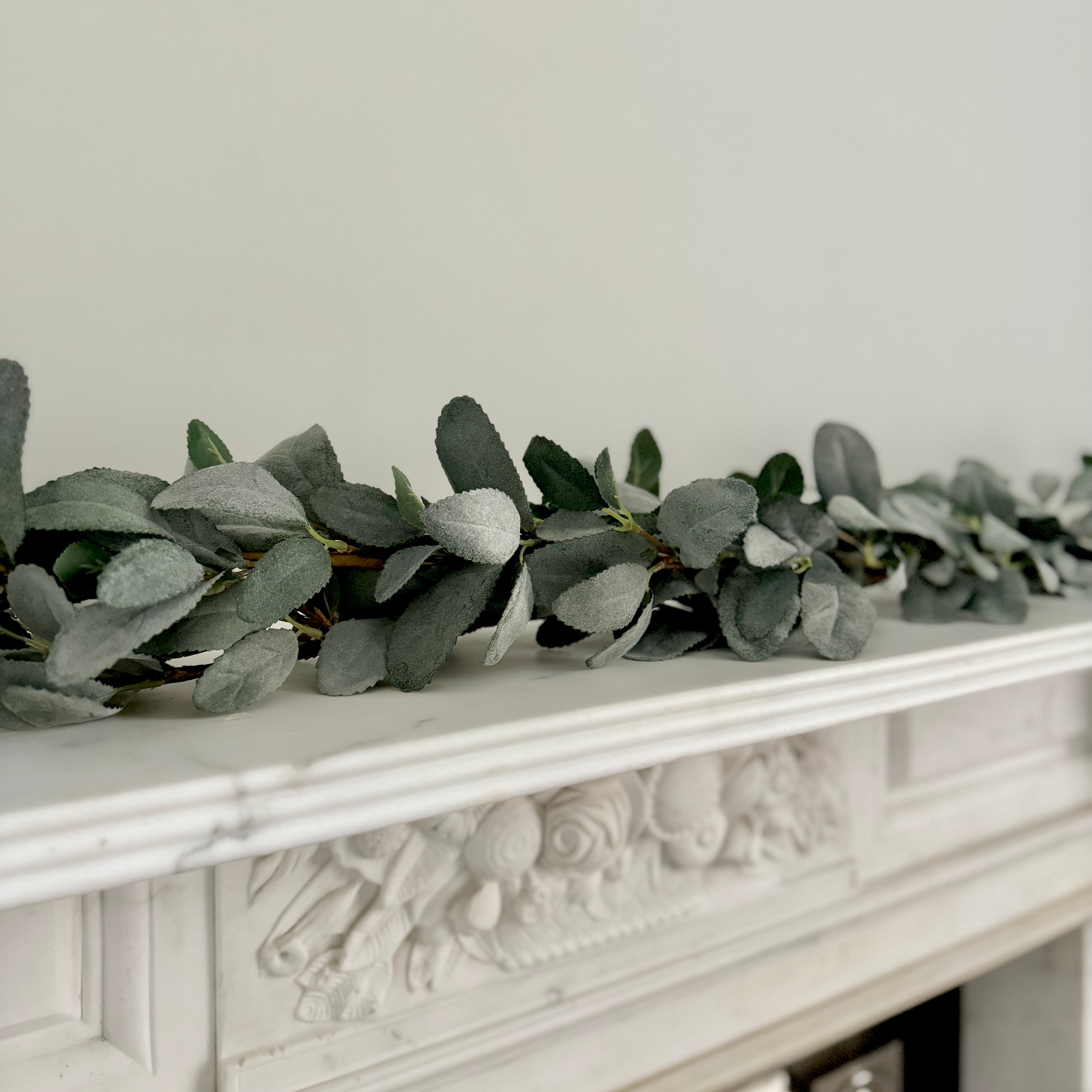 Luxury Lifelike Realistic Artificial Fabric Faux Silk Luxury Green Lambs Leaf Garland ABX0708GR Artificial Flower Arrangement with Faux Foliage Buy Online from The Faux Flower Company Trade Wholesale