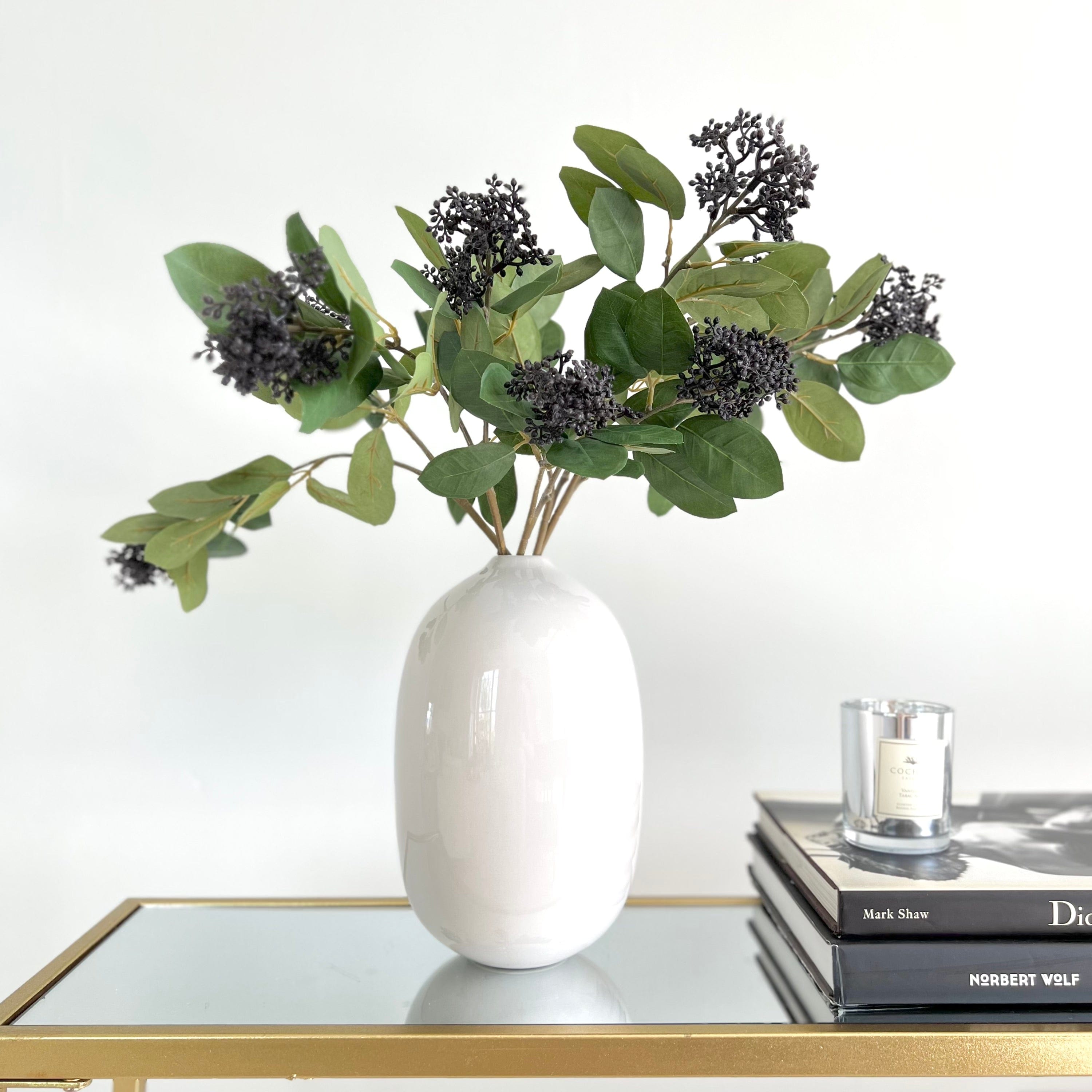 Wholesale Artificial Flowers High Quality Faux Silk Flowers for Wholesale and Trade Artificial Black Seed Pod in bulk