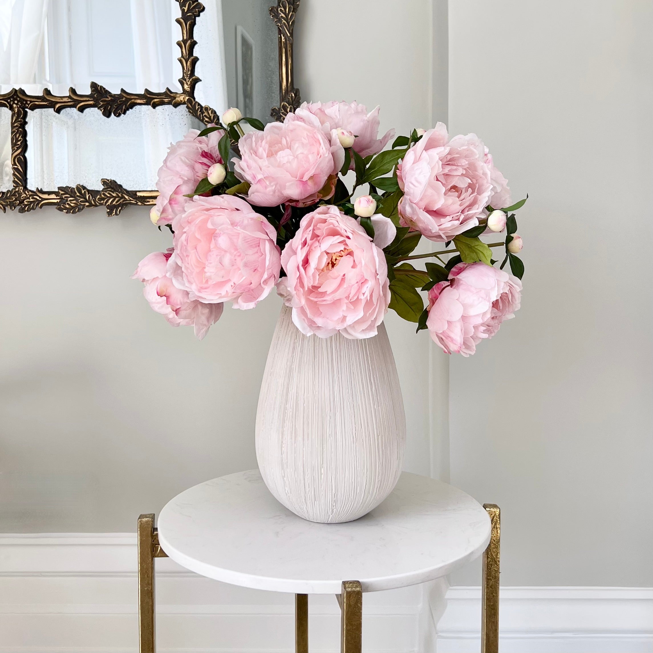 Wholesale Artificial Flowers High Quality Faux Silk Flowers for Wholesale and Trade Artificial Blush Pink Classic Peony in bulk ABY6043LPK