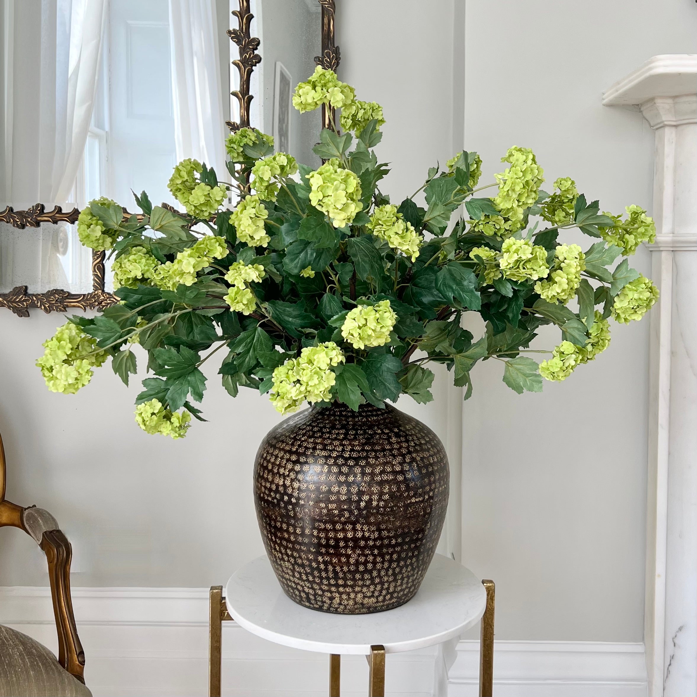 Wholesale Artificial Flowers High Quality Faux Silk Flowers for Wholesale and Trade Artificial Bright Green Viburnum in bulk ABX8564BGR