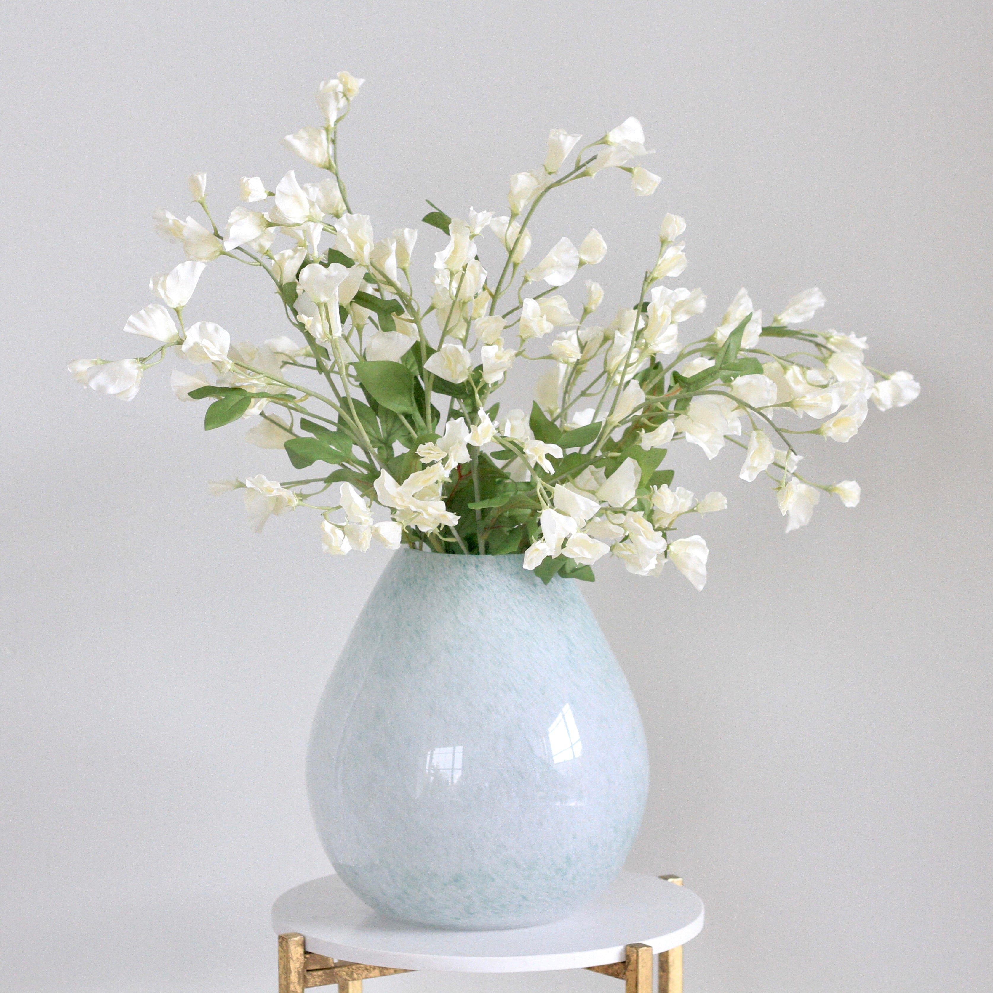Wholesale Artificial Flowers High Quality Faux Silk Flowers for Wholesale and Trade Artificial Cream Tall Sweet Pea in bulk