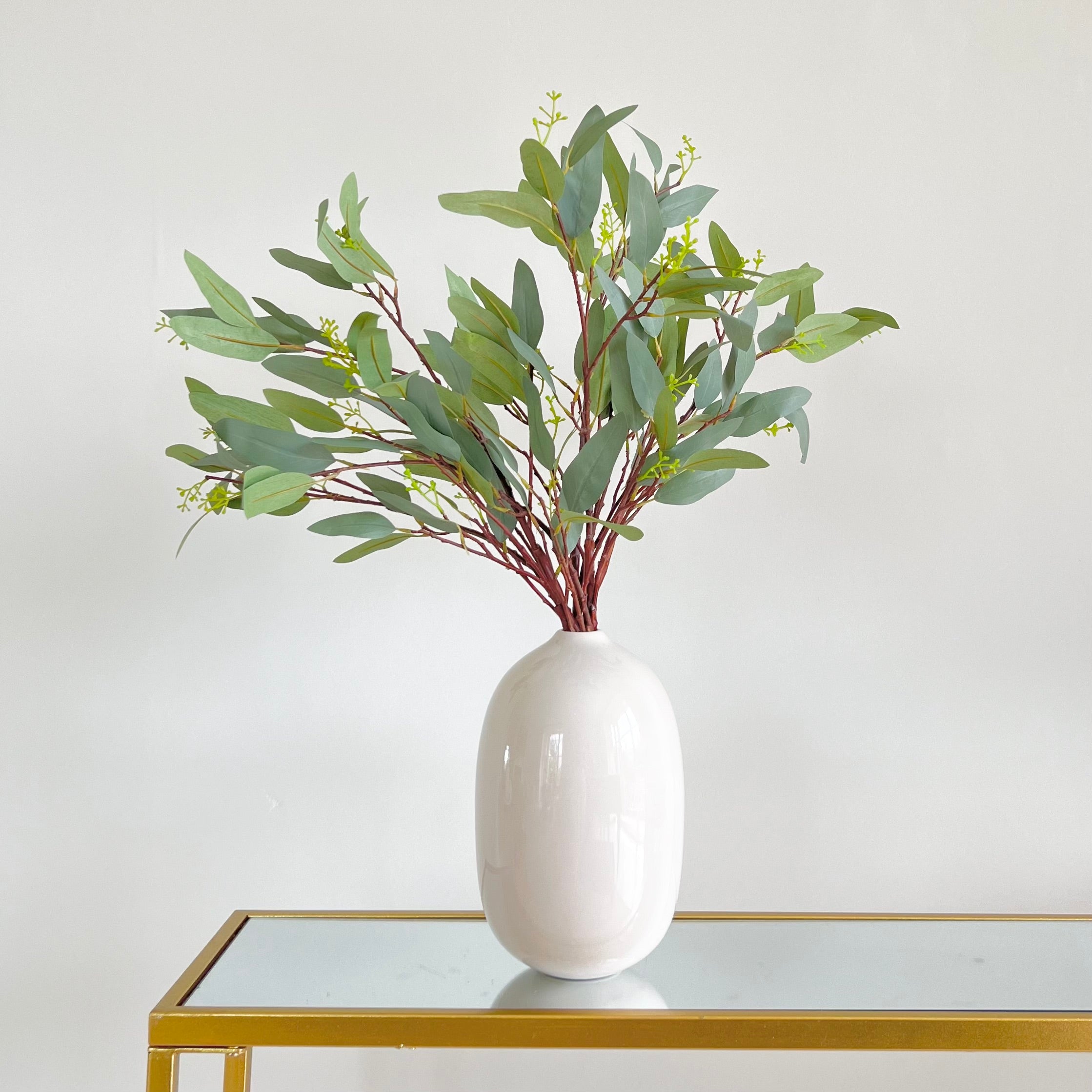 Wholesale Artificial Flowers High Quality Faux Silk Flowers for Wholesale and Trade Artificial Green Willow Eucalyptus in bulk