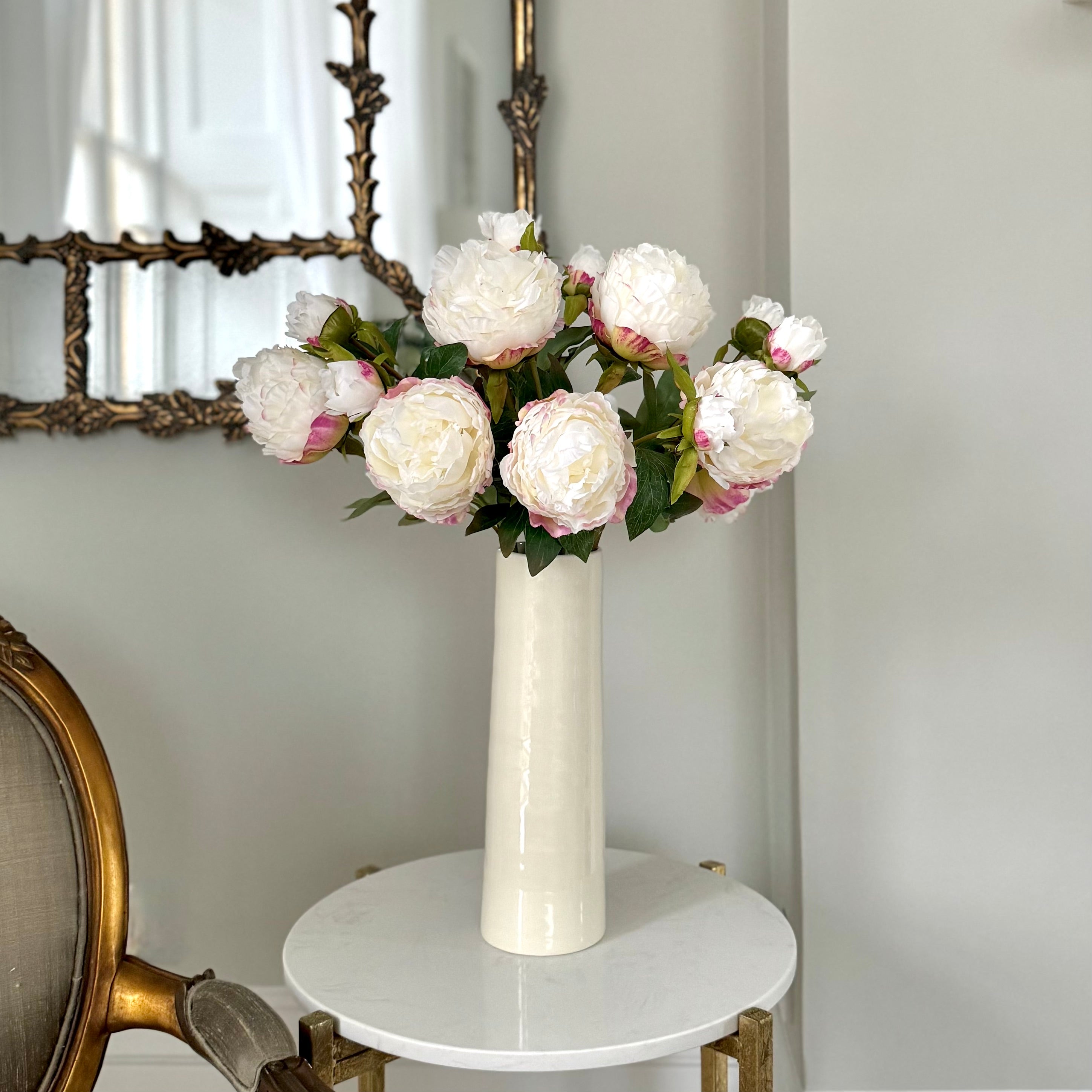 Wholesale Artificial Flowers High Quality Faux Silk Flowers for Wholesale and Trade Artificial Large White Peony in bulk