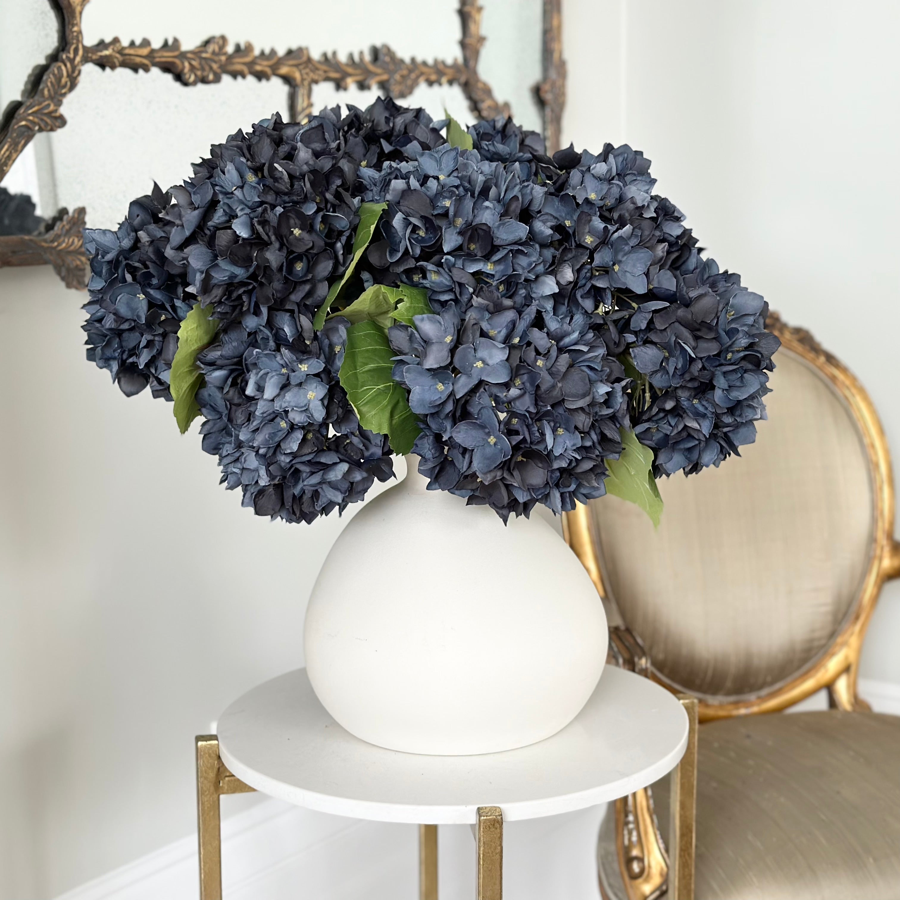 Wholesale Artificial Flowers High Quality Faux Silk Flowers for Wholesale and Trade Artificial Navy Blue Hydrangea in bulk
