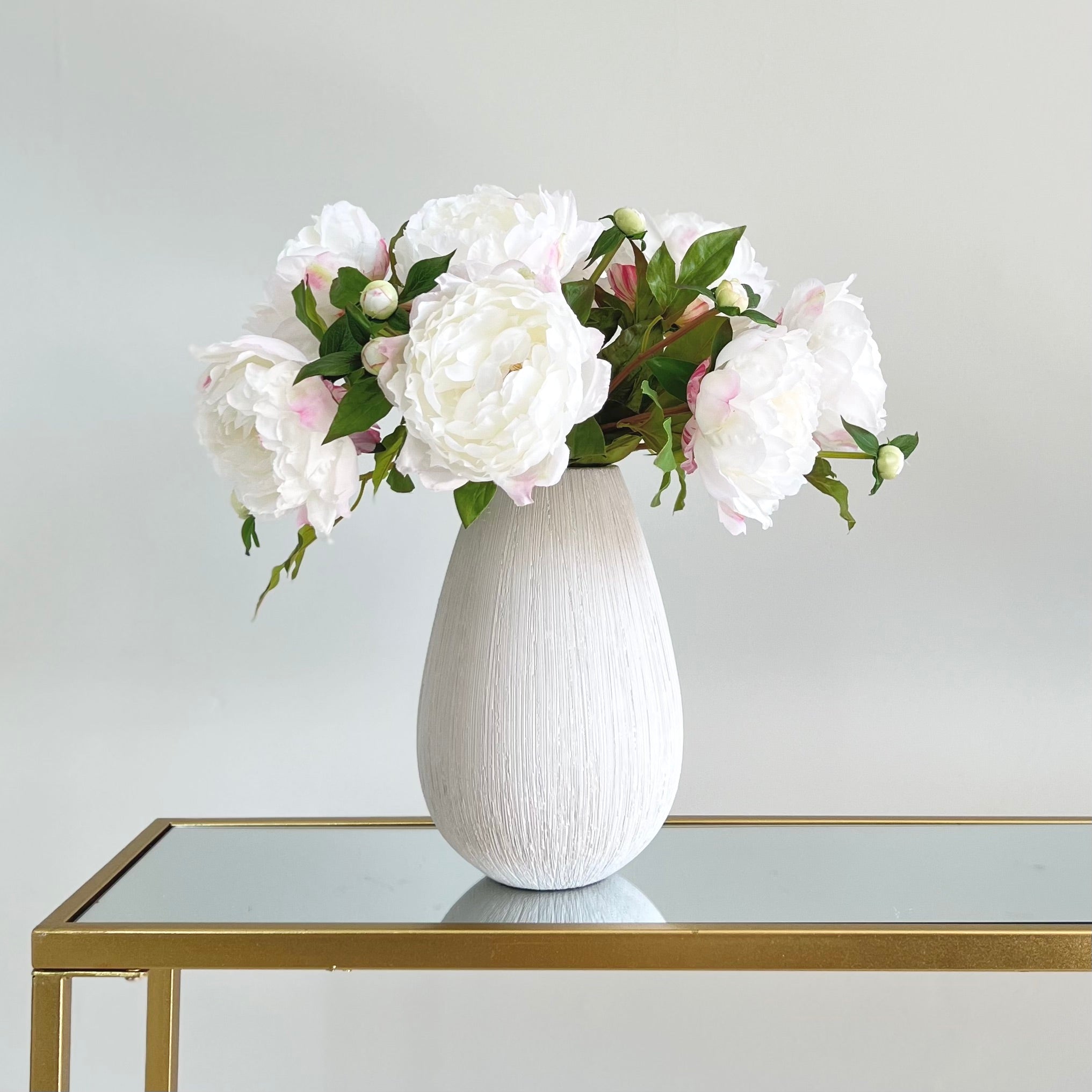 Wholesale Artificial Flowers High Quality Faux Silk Flowers for Wholesale and Trade Artificial White Classic Peony in bulk