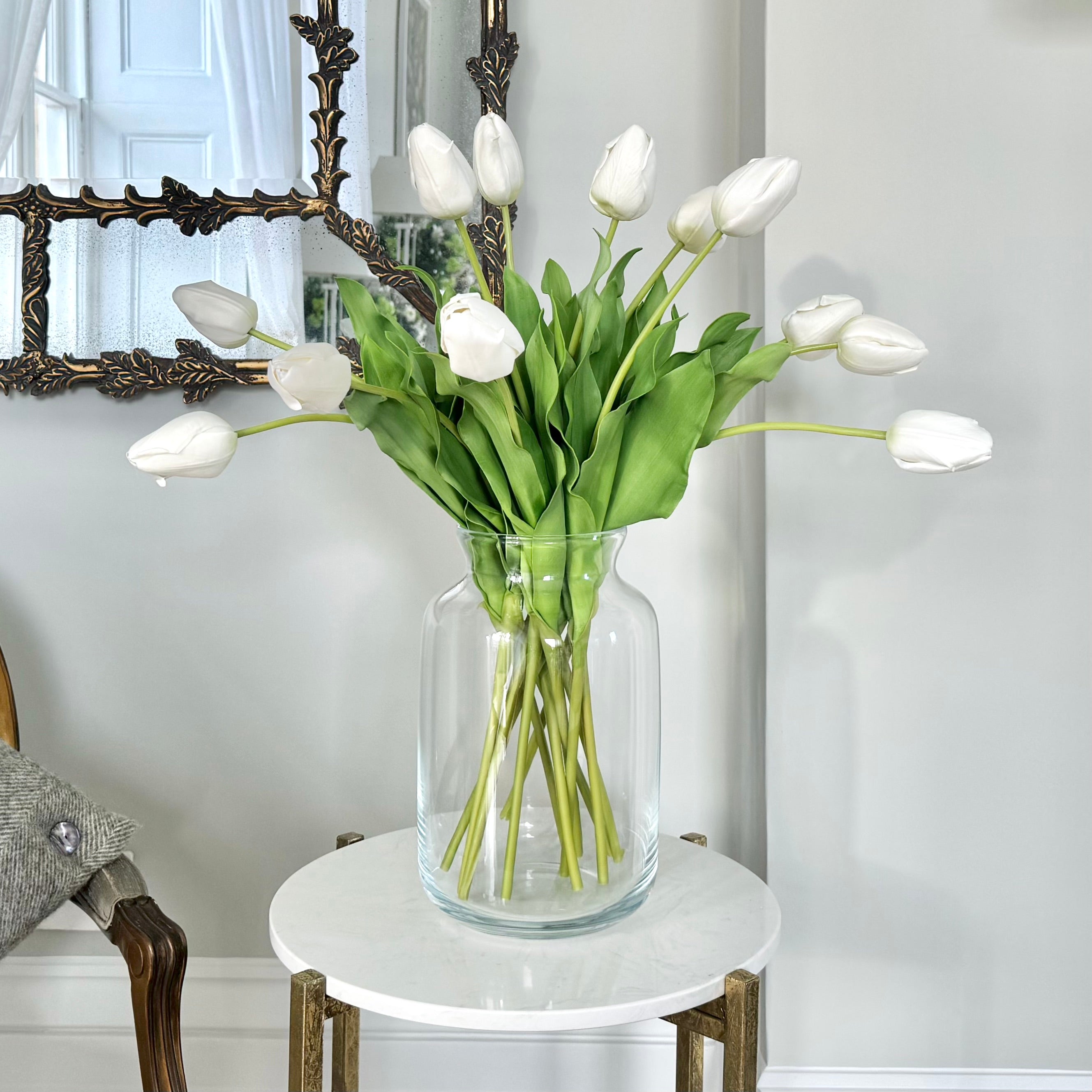 Wholesale Artificial Flowers High Quality Faux Silk Flowers for Wholesale and Trade Artificial White Tulip in bulk