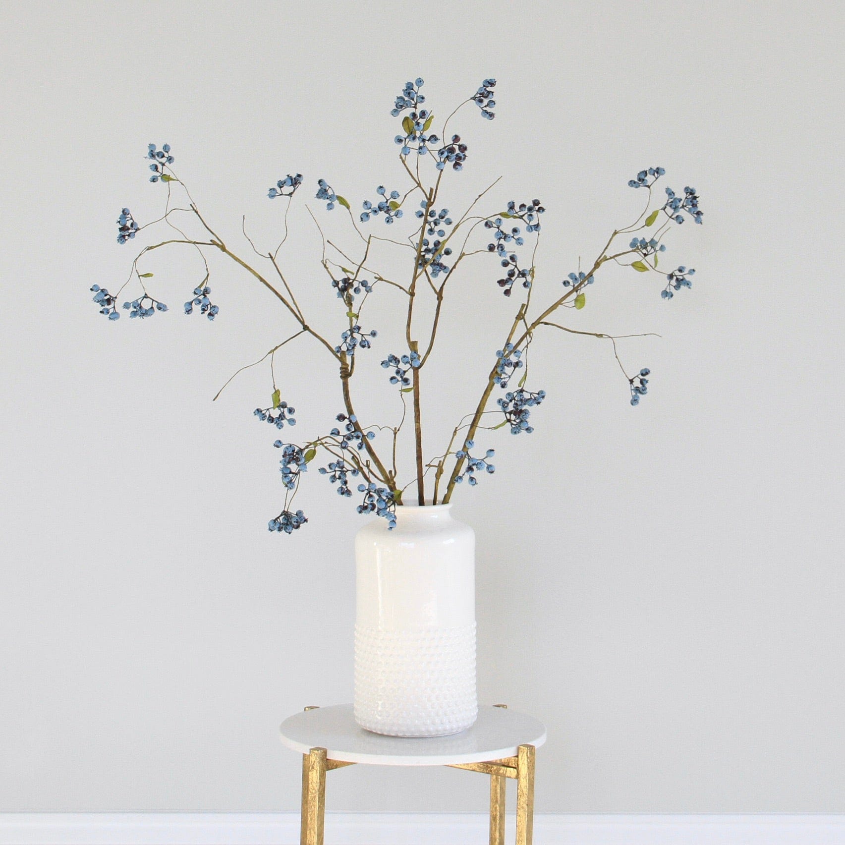 Artificial flowers luxury faux silk blueberry spray lifelike realistic faux flowers buy online from Amaranthine Blooms UK