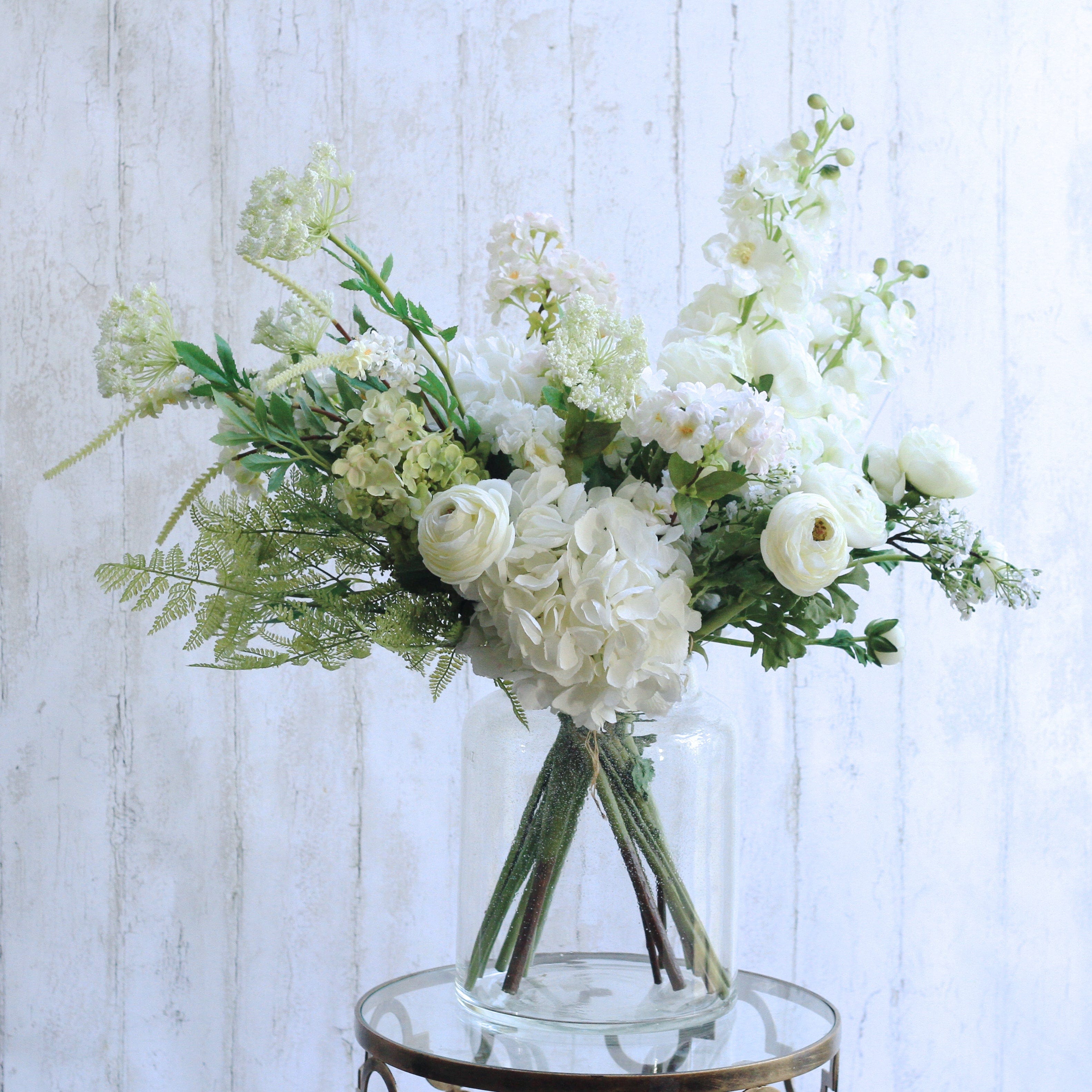 Artificial White Tall Delphinium Sample
