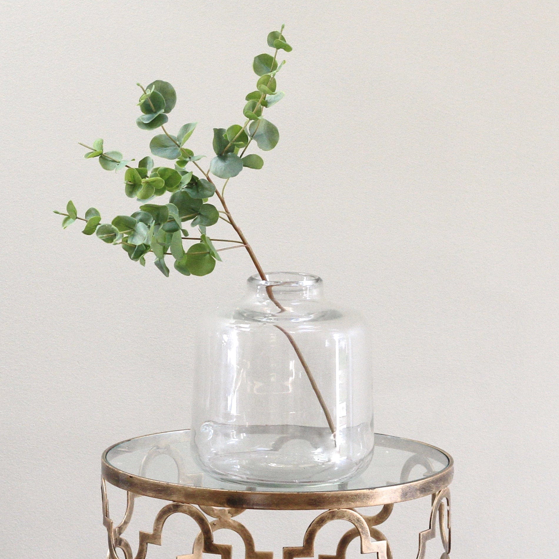 Artificial eucalyptus, realistic artificial flowers - luxury faux silk green short eucalyptus realistic not fake, faux foliage buy online from Amaranthine Blooms UK