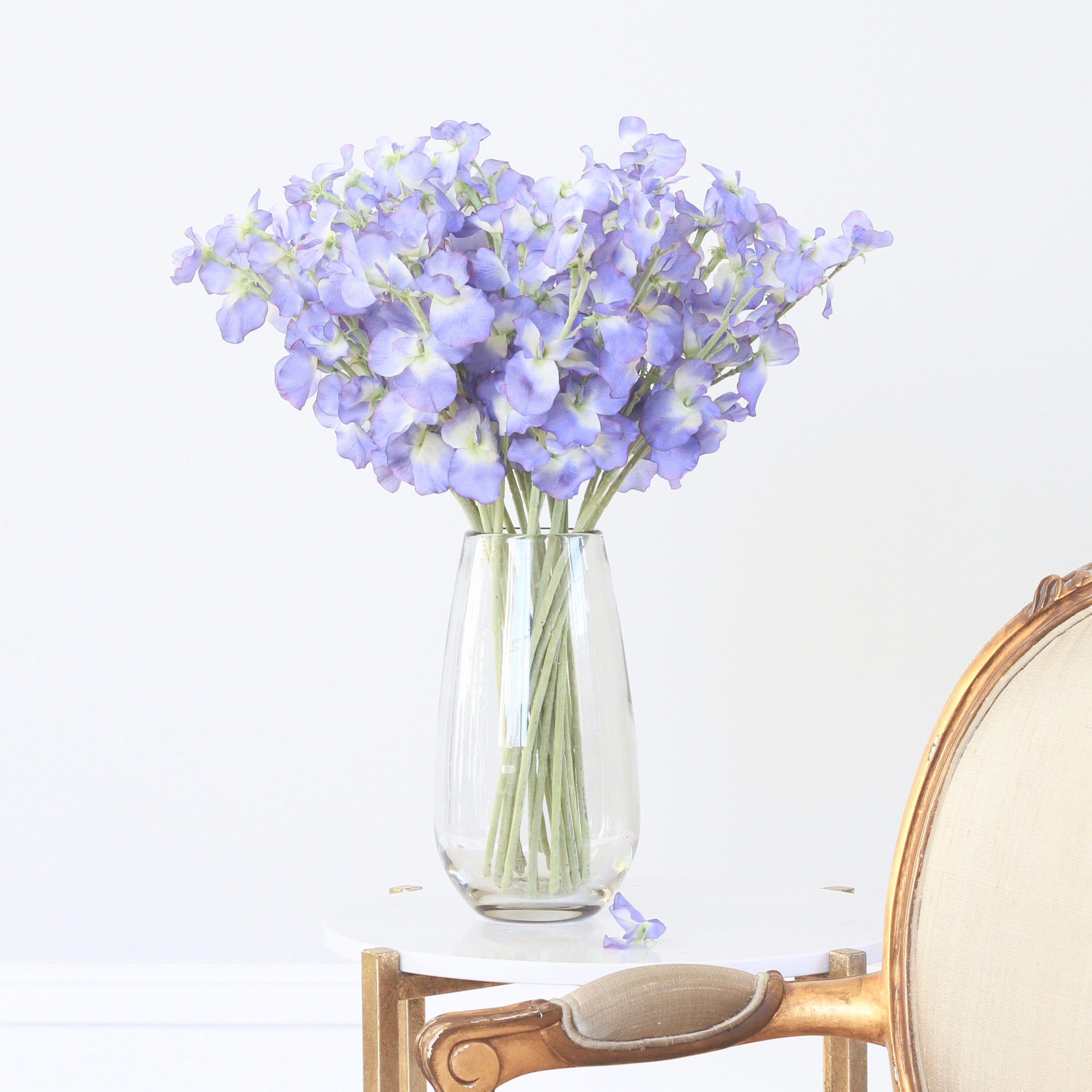 Wholesale Artificial Flowers High Quality Faux Silk Flowers for Wholesale and Trade Artificial Blue Sweet Pea in bulk