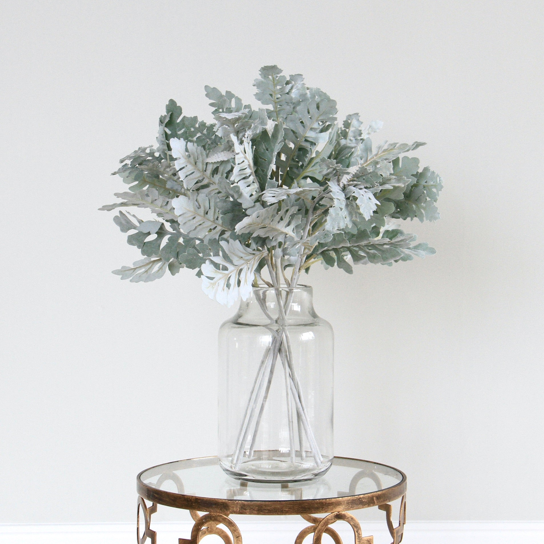 Wholesale Artificial Flowers High Quality Faux Silk Flowers for Wholesale and Trade Artificial Silver Senecio Leaf in bulk