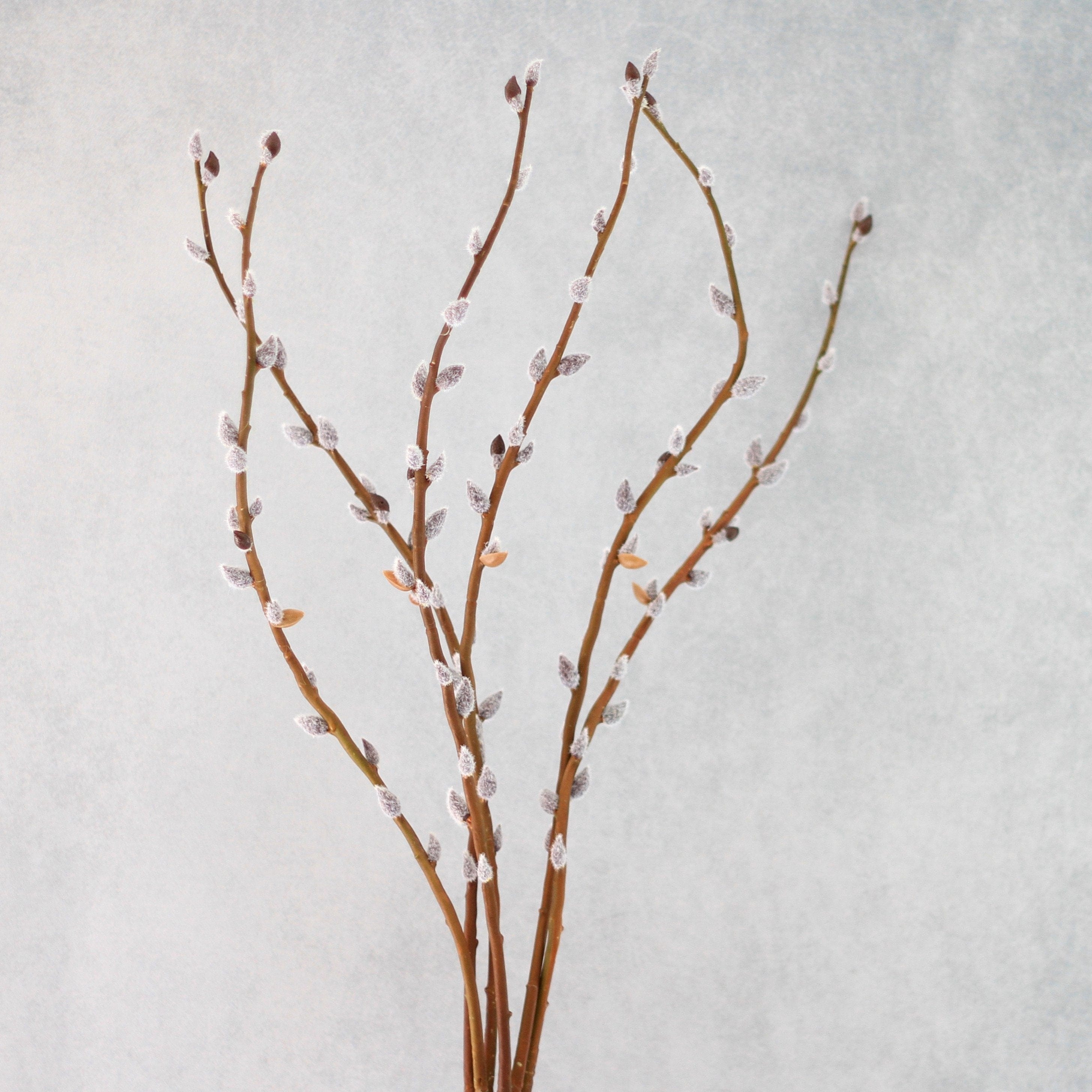 artificial flowers luxury faux silk brown pussy willow lifelike realistic faux flowers buy online from Amaranthine Blooms Hong Kong UK
