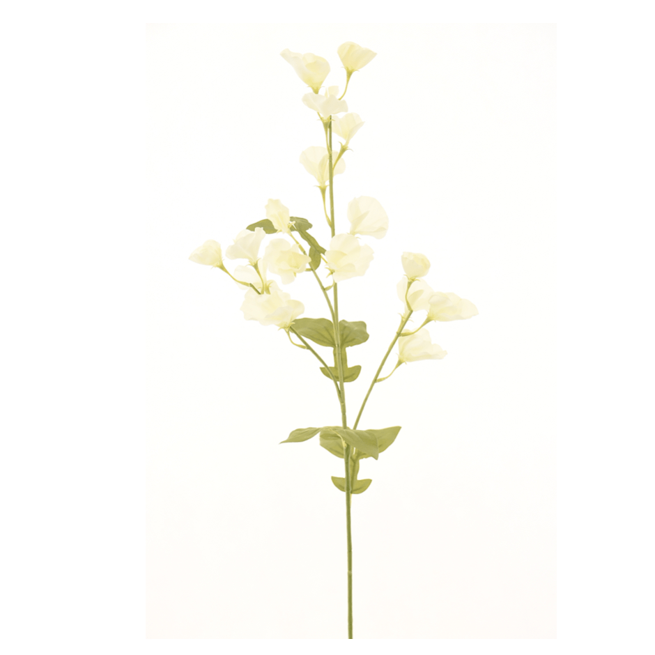 artificial flower bouquet white tall sweet pea luxury silk flowers