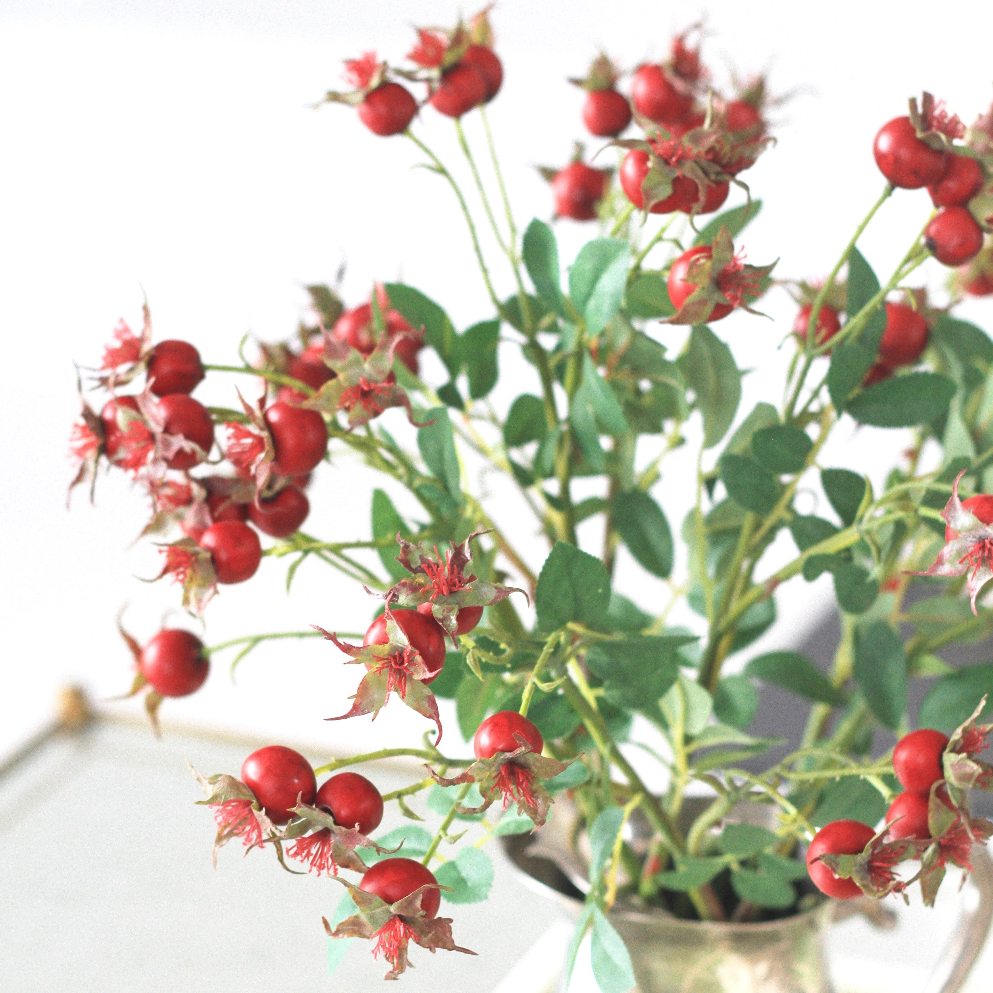 artificial flower rosehip luxury silk flowers
