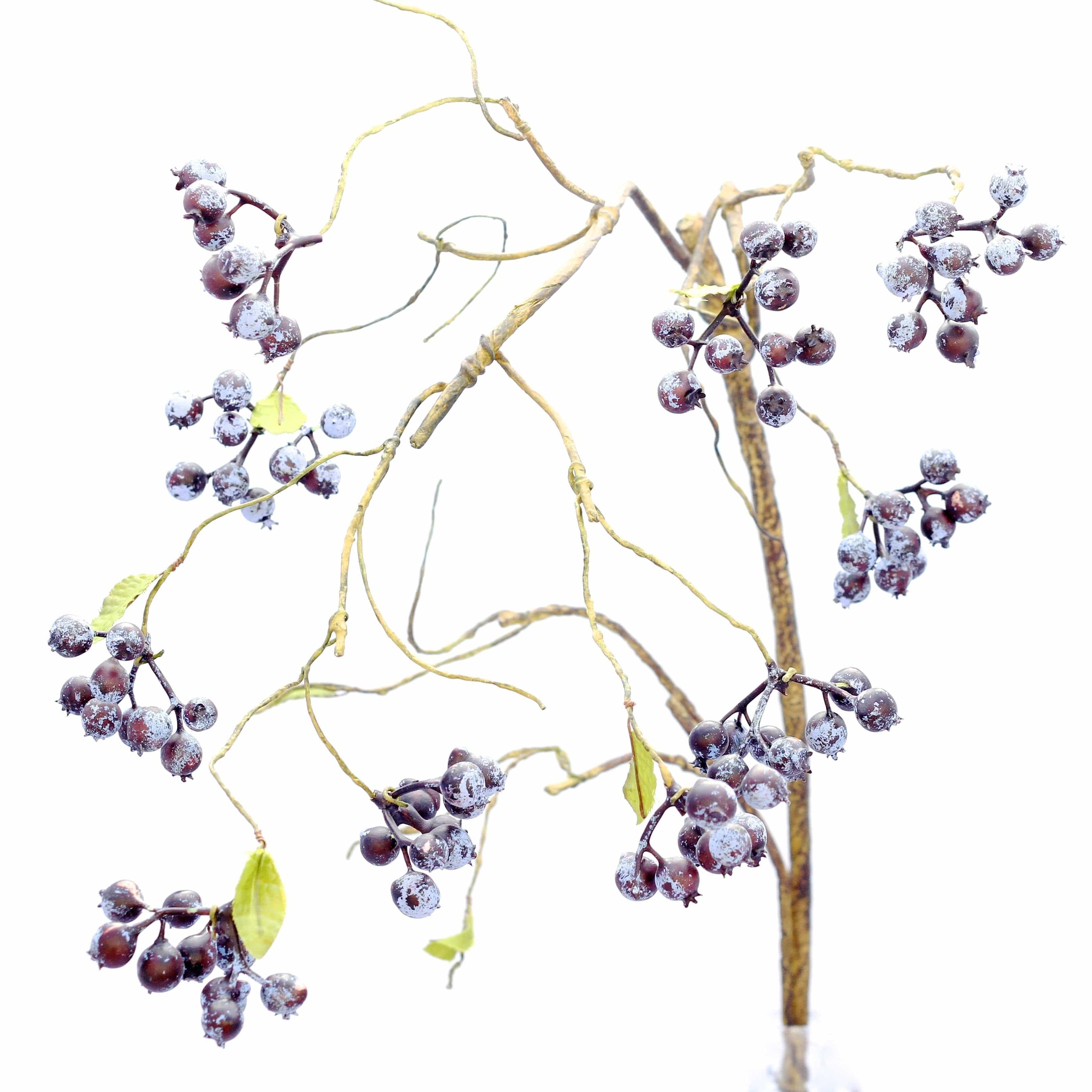 luxury artificial fake silk flowers blueberry spray lifelike realistic faux flowers buy online from Amaranthine Blooms Hong Kong UK