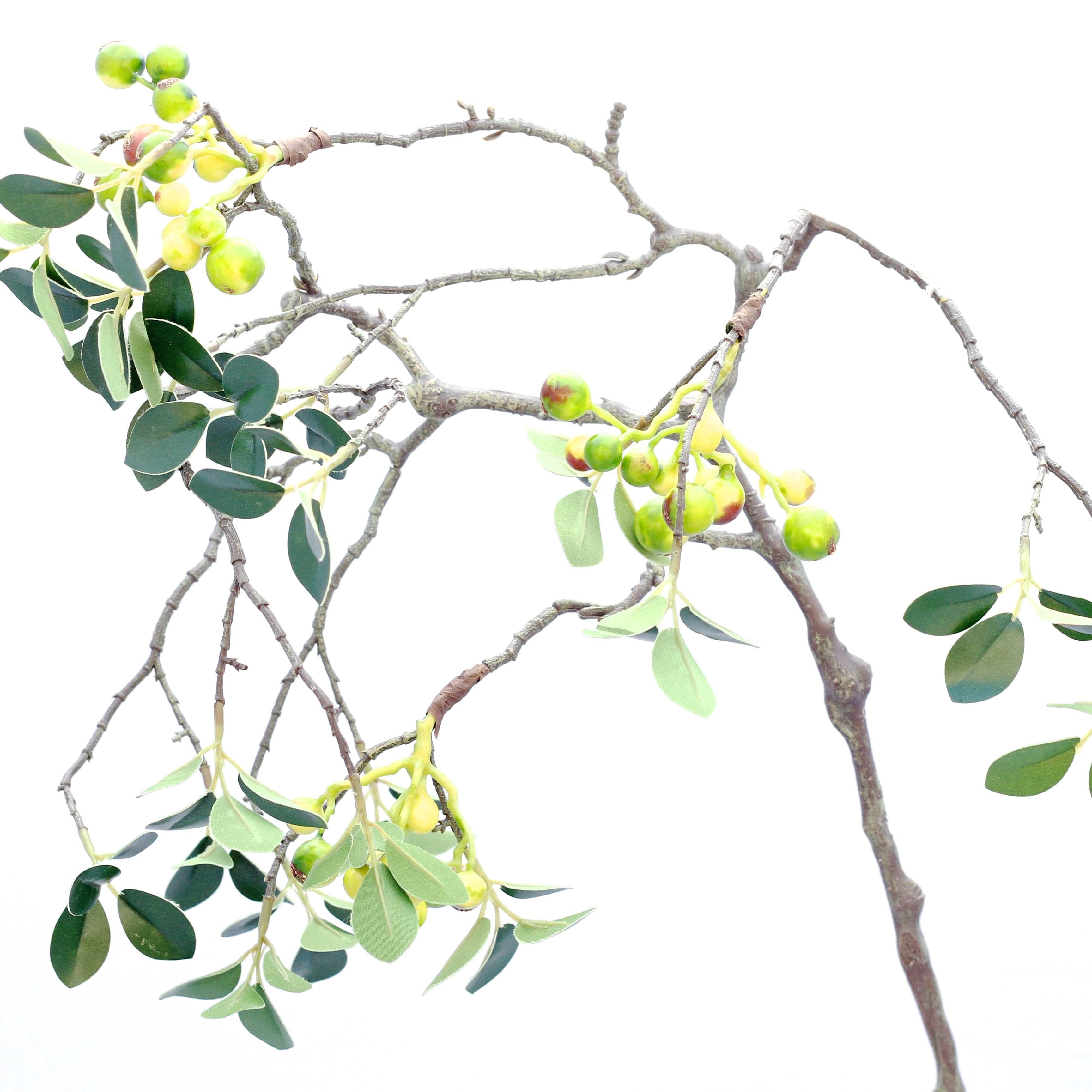 luxury artificial fake silk flowers green berry spray lifelike realistic faux flowers buy online from Amaranthine Blooms Hong Kong UK