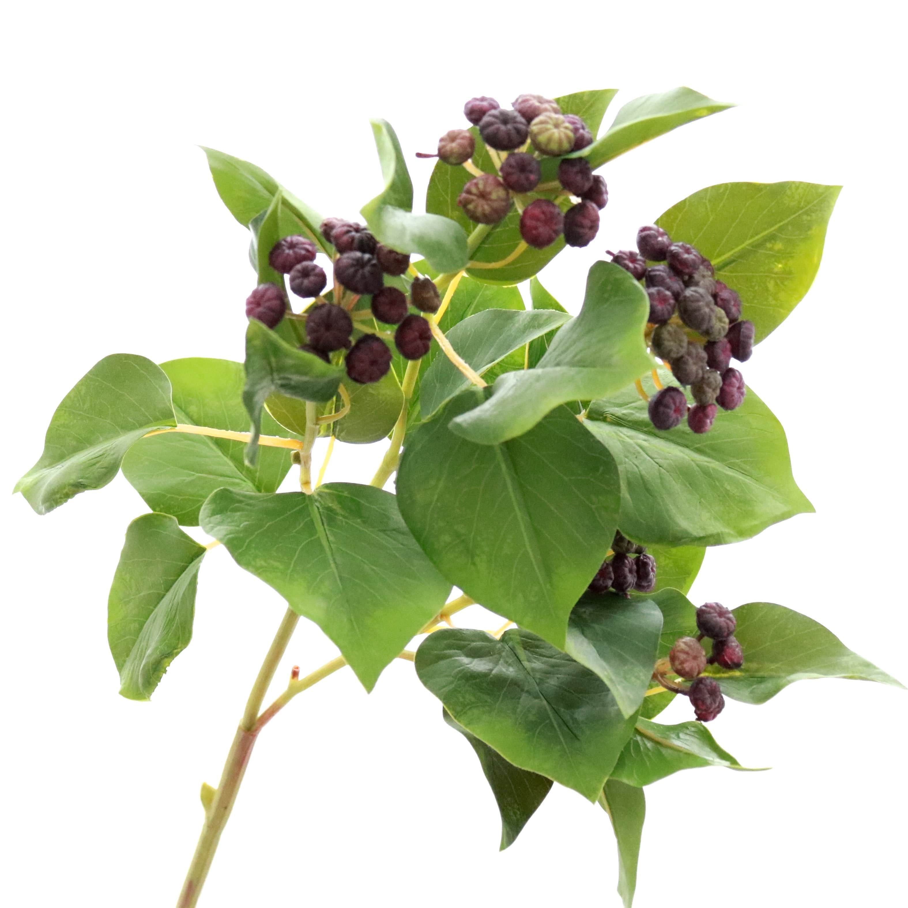 luxury artificial fake silk flowers green ivy leaves purple berry lifelike realistic faux flowers buy online from Amaranthine Blooms Hong Kong UK
