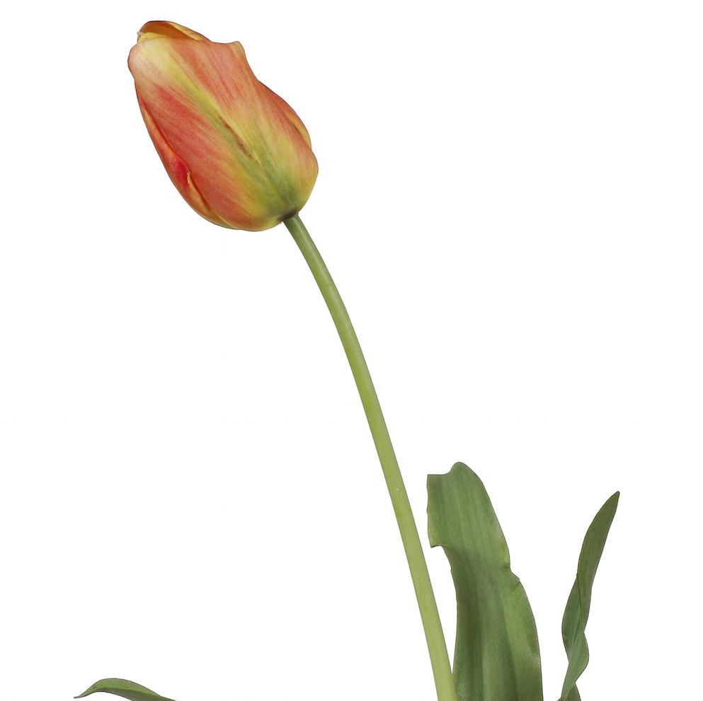 this luxury lifelike and realistic artificial orange tulip silk flower is available from Amaranthine Blooms in Hong Kong and UK